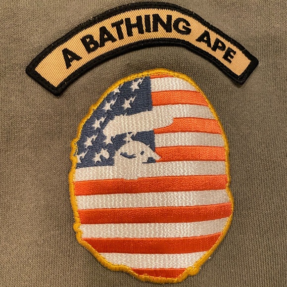 Vintage A Bathing Ape patchwork crewneck sweater - Picture 9 of 9